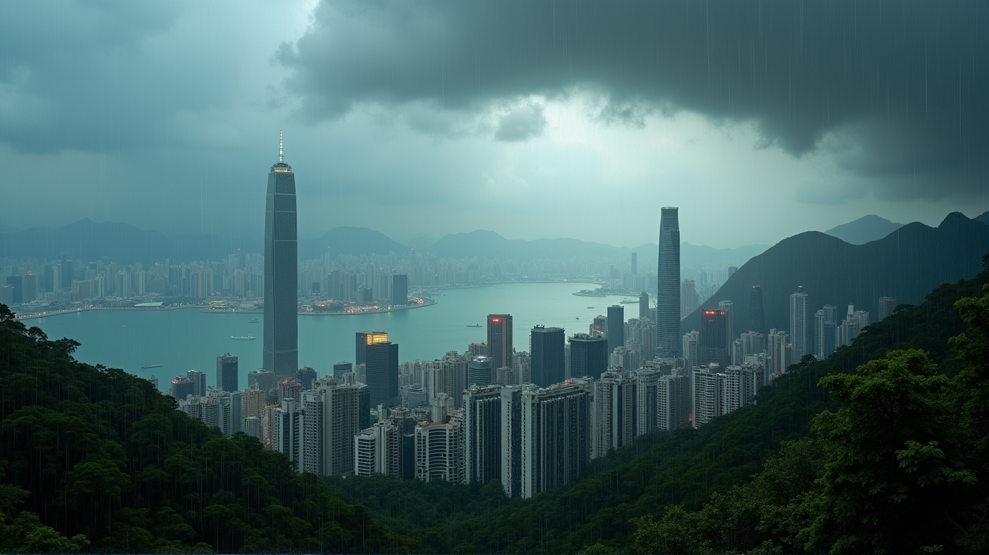 Il tifone Wipha si indebolisce: il segnale T10 di Hong Kong da declassare