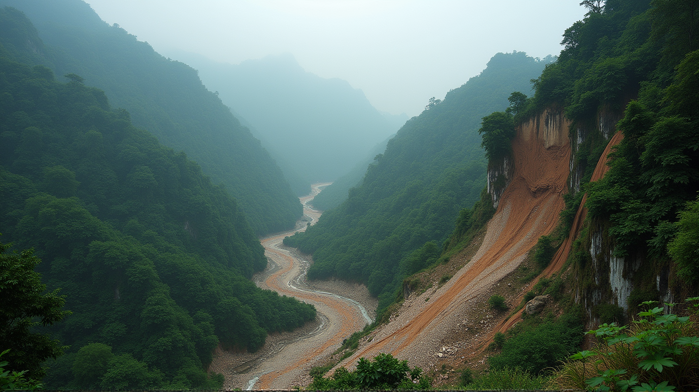 Testimone della Potenza Bruta della Natura: Frana nel Sud della Cina Ripresa in Video