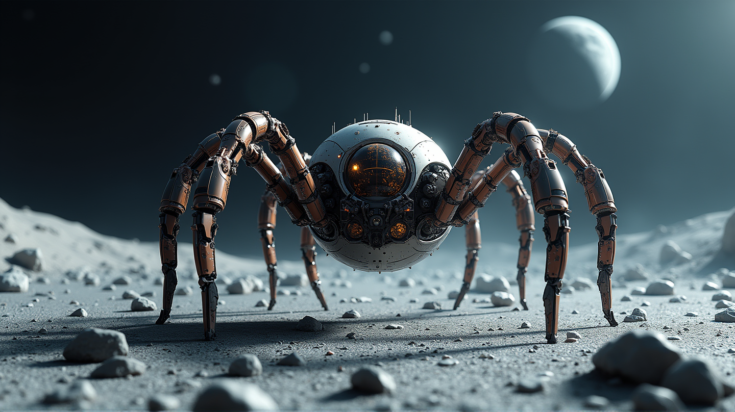 Ragni Robotici: Pionieri della Costruzione Sostenibile sulla Luna
