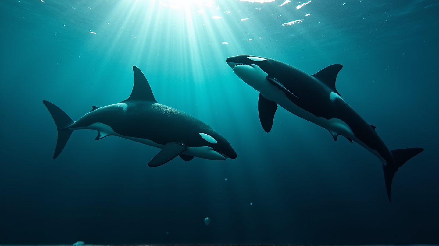 Le Orche Mettono in Atto Tattiche Geniali: Capovolgono i Giovani Squali Bianchi per un Banchetto