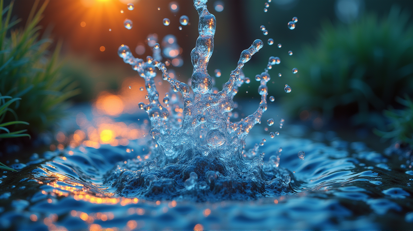 Il Mondo Nascosto delle Molecole: Come i Piccoli Movimenti Modellano le Gocce d'Acqua