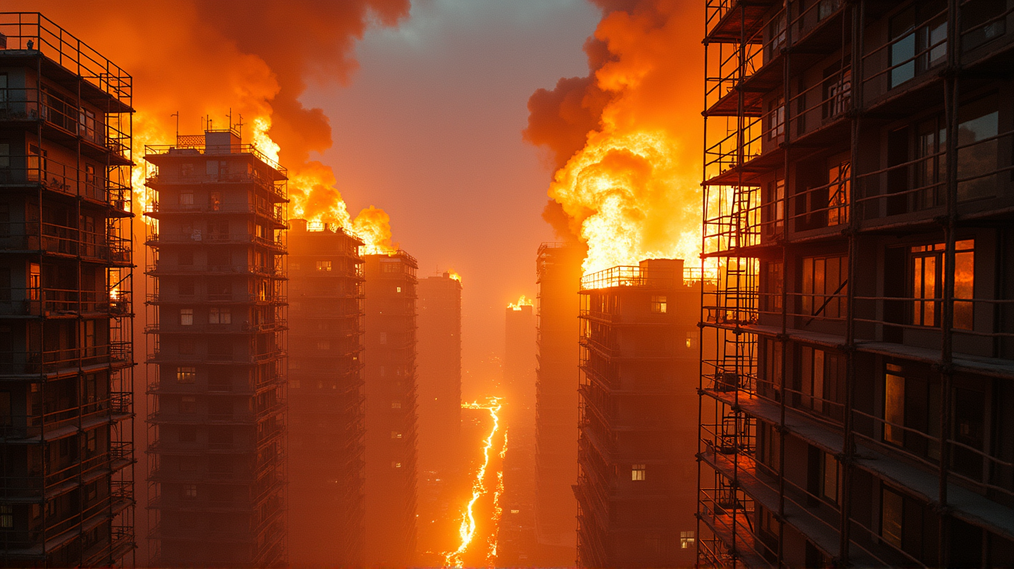 Tragedia a Hong Kong: Lo Scandalo delle Impalcature Dietro un Incendio Mortale