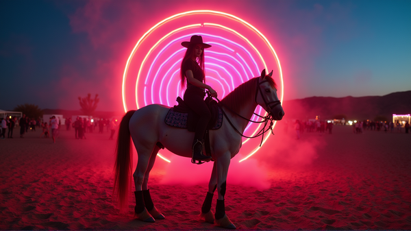 Come le Celebrità hanno Trasformato il Desert Disco di NYLON in un Paradiso 'Horse Girl'