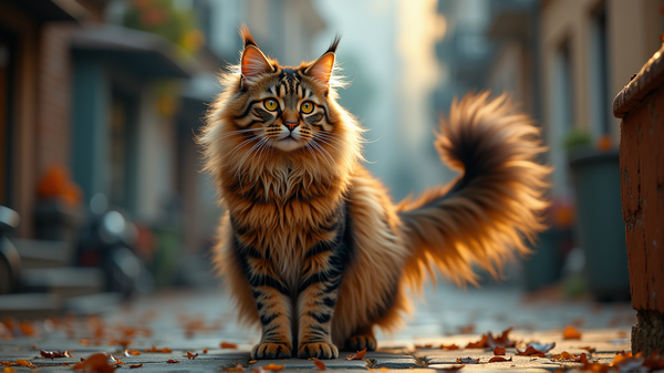 Incontra Zeus: Il Maestoso Gigante Felino Sensazione dei Social Media