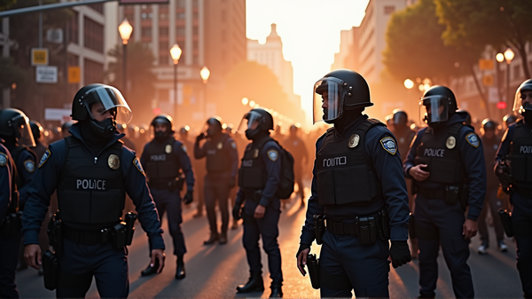Scontri Scoppiano mentre i Manifestanti 'No Re' Sfida l'Autorità a Los Angeles