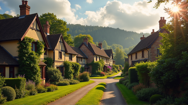 Esplora il Fascino del Villaggio di Surrey dove Hollywood Incontra la Storia