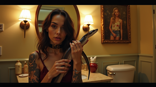 L'Avventura con il Serpente di Zoë Kravitz: Una Giornata Caotica da Ospite a Casa di Taylor Swift
