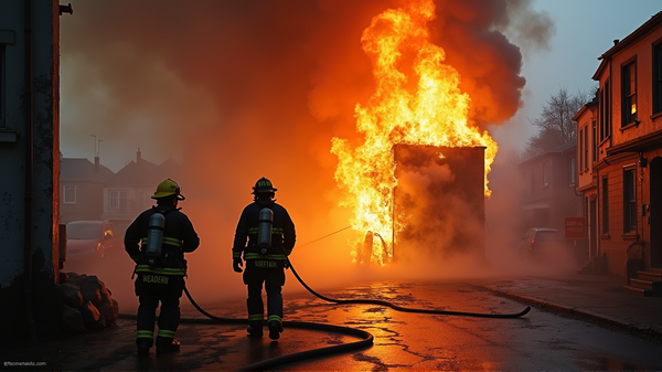 Incendio Enorme al College di Commercio di East Hollywood: Una Battaglia Contro le Fiamme