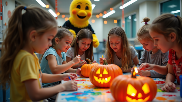 Creatività Tenebrosa: Zucche Rosa Illuminano l'Ospedale Joe DiMaggio