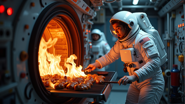 Gli Astronauti Cinesi Servono il BBQ più Epico della Galassia nello Spazio!